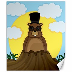 Happy Groundhog Day Canvas 20  X 24   by Valentinaart