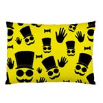 Gentlemen - Yellow pattern Pillow Case (Two Sides) Front