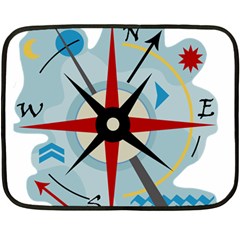 Navigation Fleece Blanket (mini) by Valentinaart