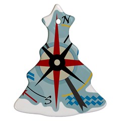 Navigation Christmas Tree Ornament (2 Sides) by Valentinaart