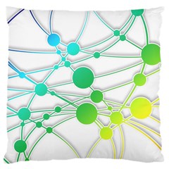 Network Connection Structure Knot Large Cushion Case (one Side) by Amaryn4rt