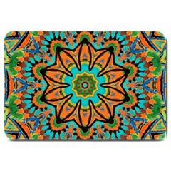 Color Abstract Pattern Structure Large Doormat  by Amaryn4rt