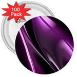 Fractal Mathematics Abstract 3  Buttons (100 pack)  Front