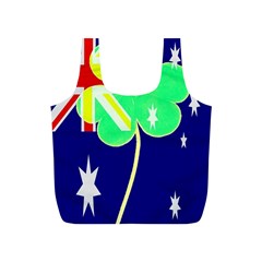 Irish Australian Australia Ireland Shamrock Funny St Patrick Flag Full Print Recycle Bags (s) 