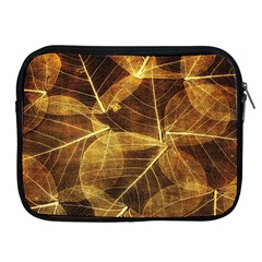 Leaves Autumn Texture Brown Apple Ipad 2/3/4 Zipper Cases by Amaryn4rt