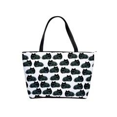 Black Cat Shoulder Handbags by Brittlevirginclothing