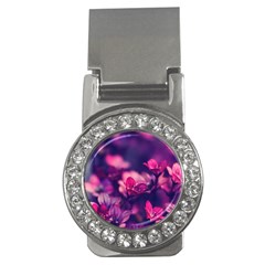 Blurry Flowers Money Clips (cz)  by Brittlevirginclothing