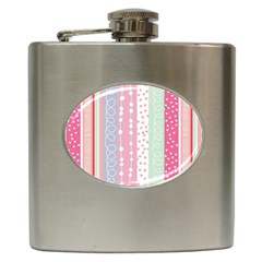Pink Wood Hip Flask (6 Oz) by Brittlevirginclothing