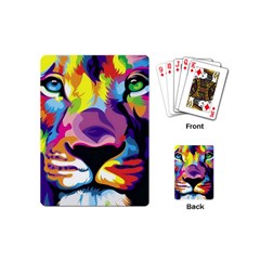 Colorful Lion Playing Cards (mini)  by Brittlevirginclothing