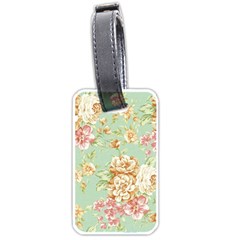 Vintage Pastel Flower Luggage Tags (one Side)  by Brittlevirginclothing