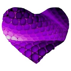 Circular Color Large 19  Premium Heart Shape Cushions by Amaryn4rt