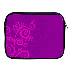 Floraly Swirlish Purple Color Apple Ipad 2/3/4 Zipper Cases by Amaryn4rt