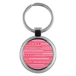 Index Red Pink Key Chains (Round) 