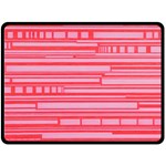 Index Red Pink Double Sided Fleece Blanket (Large) 