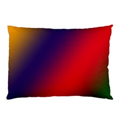 Rainbow Two Background Pillow Case by Amaryn4rt