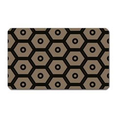 Black Bee Hive Texture Magnet (rectangular) by Amaryn4rt