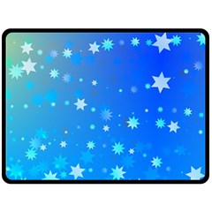 Blue Hot Pattern Blue Star Background Fleece Blanket (large)  by Amaryn4rt