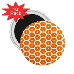 Golden Be Hive Pattern 2 25  Magnets (10 Pack)  by Amaryn4rt