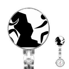 Mountaineering-climbing Pictogram  Stainless Steel Nurses Watch by abbeyz71