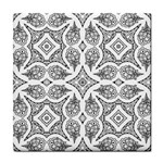 Mandala Line Art Black And White Tile Coasters