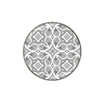 Mandala Line Art Black And White Hat Clip Ball Marker