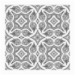 Mandala Line Art Black And White Medium Glasses Cloth