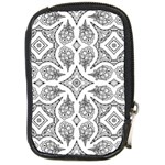 Mandala Line Art Black And White Compact Camera Cases