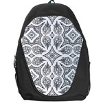 Mandala Line Art Black And White Backpack Bag