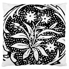 Decoration Pattern Design Flower Large Cushion Case (one Side) by Amaryn4rt