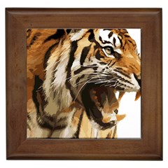 Royal Tiger National Park Framed Tiles by Amaryn4rt