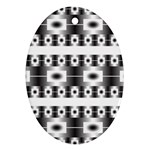 Pattern Background Texture Black Ornament (Oval)