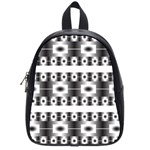 Pattern Background Texture Black School Bags (Small) 