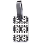 Pattern Background Texture Black Luggage Tags (Two Sides)