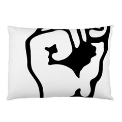 Skeleton Right Hand Fist Raised Fist Clip Art Hand 00wekk Clipart Pillow Case by Foxymomma