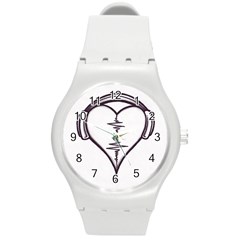 Audio Heart Tattoo Design By Pointofyou Heart Tattoo Designs Home R6jk1a Clipart Round Plastic Sport Watch (m) by Foxymomma