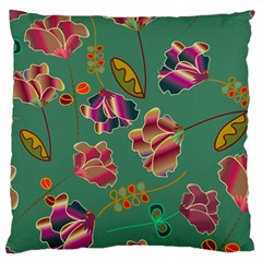 Flowers Pattern Large Cushion Case (two Sides)