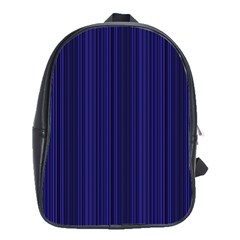 Deep Blue Lines School Bags(large)  by Valentinaart