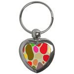 Pattern Design Abstract Shapes Key Chains (Heart) 