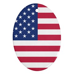 American Flag Ornament (oval)
