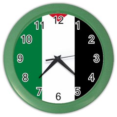 Palestine Flag Color Wall Clocks