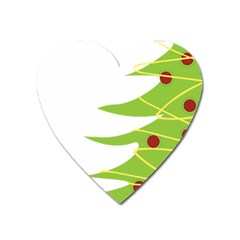 Christmas Tree Christmas Heart Magnet