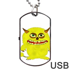 Monster Troll Halloween Shudder Dog Tag Usb Flash (one Side)