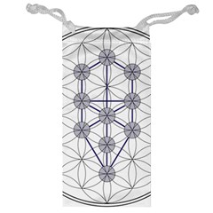 Tree Of Life Flower Of Life Stage Jewelry Bag by Nexatart