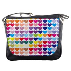 Heart Love Color Colorful Messenger Bags