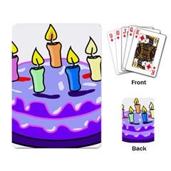 Cake Happy Birthday Playing Card