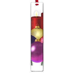 Candles Christmas Tree Decorations Large Book Marks