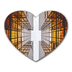 Architecture Facade Buildings Windows Heart Mousepads by Nexatart