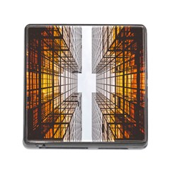 Architecture Facade Buildings Windows Memory Card Reader (square) by Nexatart