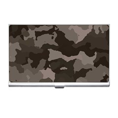 Background For Scrapbooking Or Other Camouflage Patterns Beige And Brown Business Card Holders