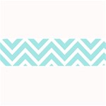 Chevrons Zigzags Pattern Blue Large Bar Mats